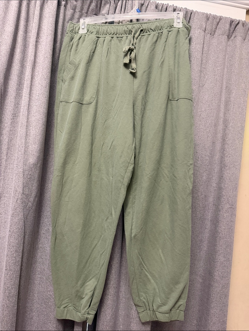 Cato Light Olive Drawstring Jogger Pants